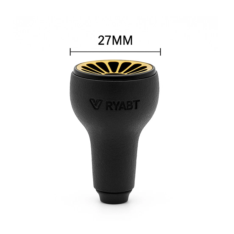 Manípulo preto em TPE, 27 mm,  - Spincast Reel avaliação e preço