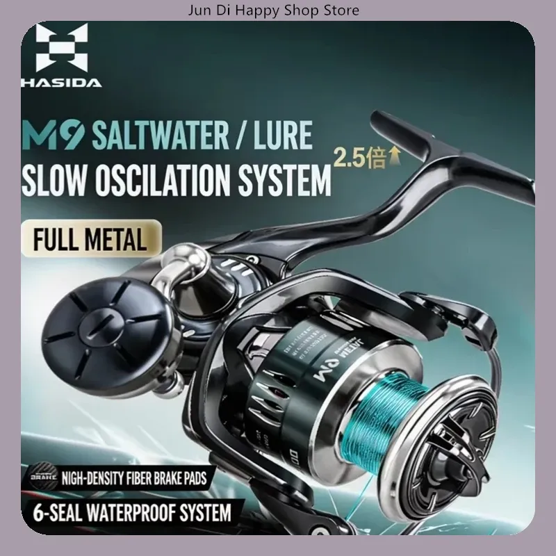 Carretilha de Pesca HASIDA M9, - Trolling Reel avaliação e preço
