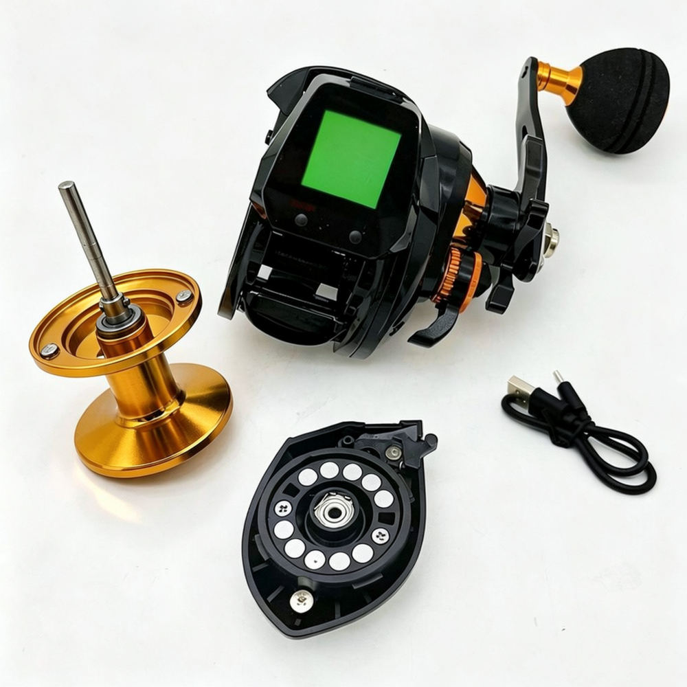 Carretilha de pesca eletrônica - Trolling Reel avaliação e preço