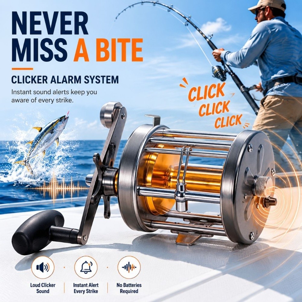 Carretilha de Pesca MT 50W, pa - Trolling Reel avaliação e preço